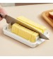 Butter Dish With Lid Dustproof Slice Butter Storage Box Plastic Transparent Cheese Dividing Fresh-keeping Case Container